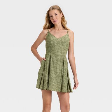 slim fit dress slacks Green Floral Dress | Midi Dress | Green Flower Dress | Ditsy Floral Print