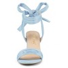 Allegra K Women's Back to College Open Toe Ankle Tie Back Block Heels Sandals - 2 of 4