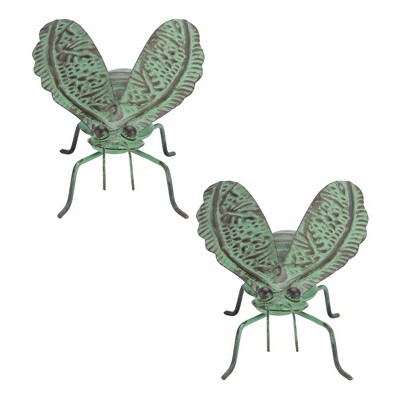 Melrose Iron Bumble Bee Garden Accent (Set of 2)