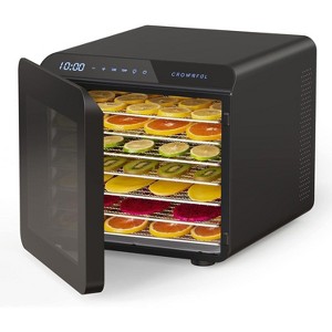 CROWNFUL Food Dehydrator Machine, 7 Stainless Steel Trays, Large Drying Space Dehydrated Dryer, Adjustable Timer and Temperature Control - 1 of 4