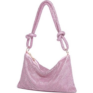 Rhinestone Purse for Women Evening Bag Glitter Sparkly Mini Handbags - 1 of 4