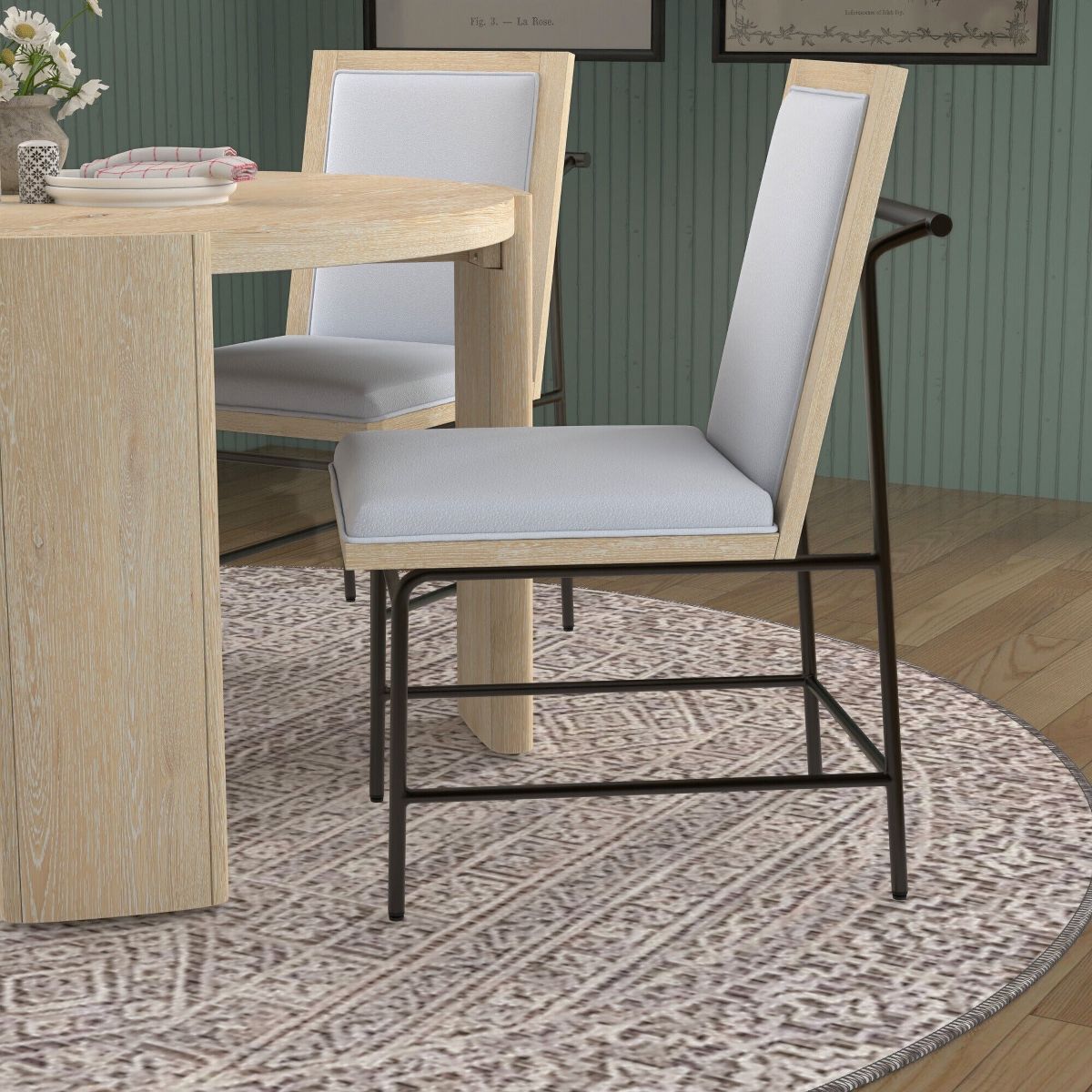 Sloane Upholstered Side Chairs, Driftwood (Set of 2) | Alpine