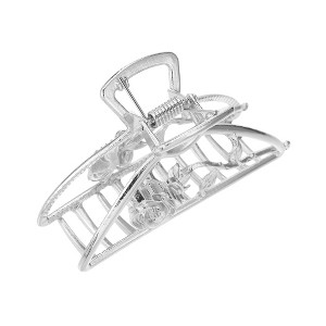 Unique Bargains Women's Rose Flower Style Metal Large Hair Clips 1 Pc - 1 of 4