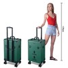 Byootique Rolling Makeup Train Case Cosmetic Organizer Trolley 2 Drawer - 2 of 4