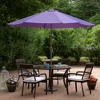 Northlight 9ft Outdoor Patio Market Umbrella with Hand Crank and Tilt - Purple - 2 of 4