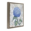 Stupell Industries Round Blue Country Hydrangea Black Framed Floater Canvas Wall Art - 3 of 4
