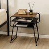 Tangkula 3-tier Side End Sofa Display Table Compact Nightstand for Bedroom Living Room - 2 of 4
