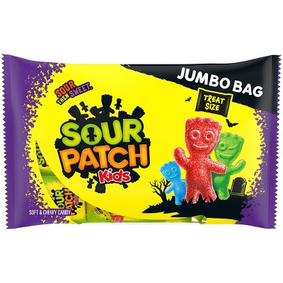 SOUR PATCH KIDS Candy Halloween Jumbo Treat Candy - 15.4oz/18ct