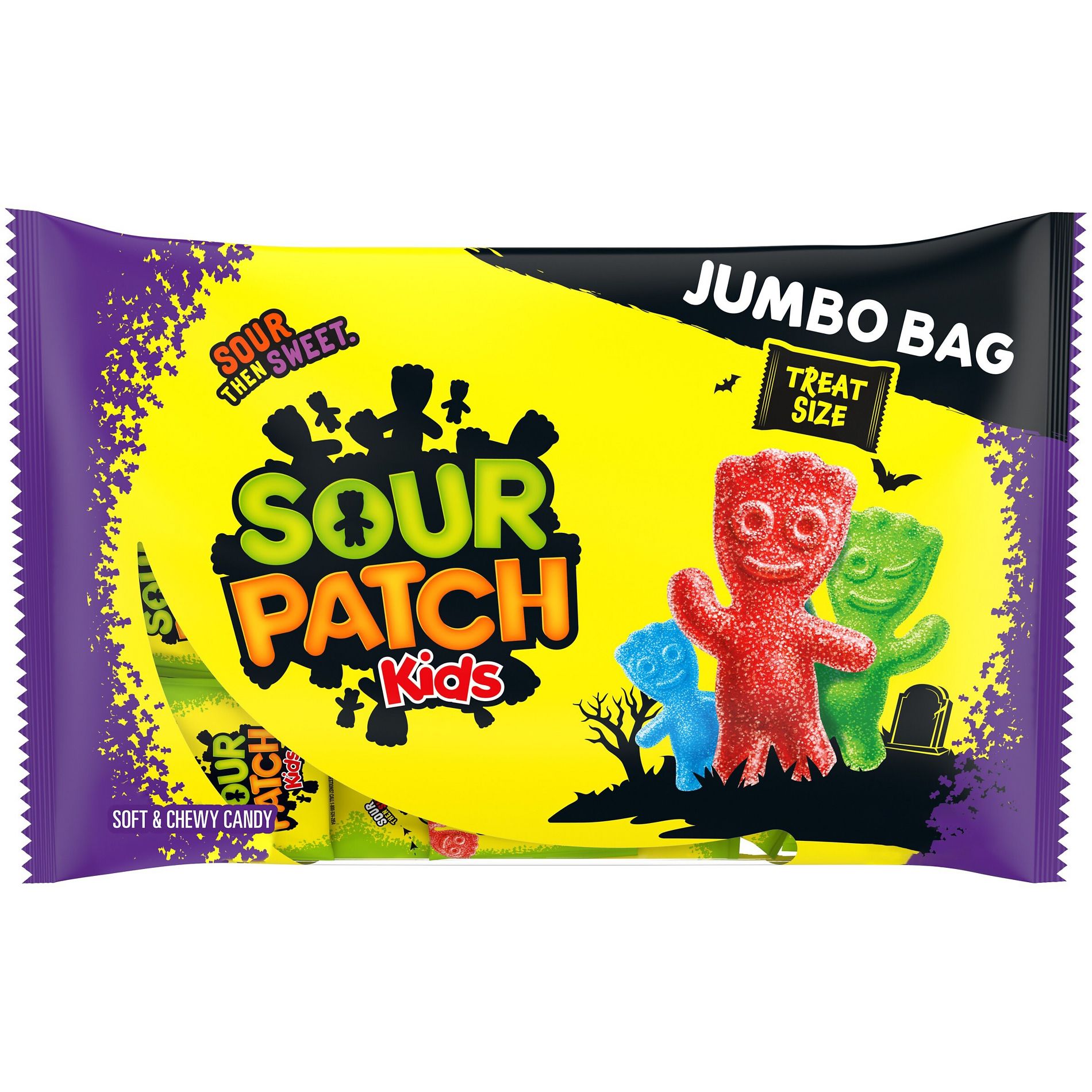 SOUR PATCH KIDS Candy Halloween Jumbo Treat Candy - 15.4oz/18ct