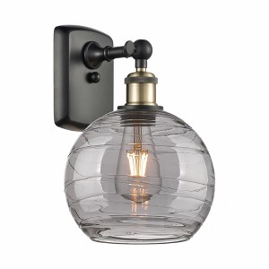 Athens Deco Swirl - 1 Light Wall Sconce In Industrial Style-13 Inches Tall and 8 Inches Wide - 1 of 1
