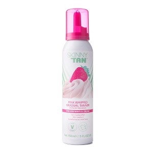 Skinny Tan Strawberries and Cream Pink Whipped Gradual Tanner - 5 oz Bronzer - 1 of 4