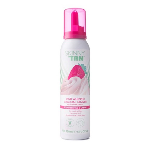 Skinny Tan Strawberries and Cream Pink Whipped Gradual Tanner - 5 oz Bronzer - image 1 of 4