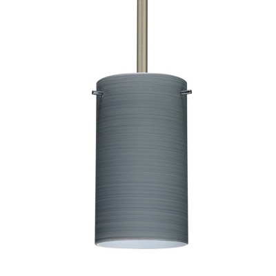Besa Lighting Stilo 7 1 - Light Pendant in  Satin Nickel