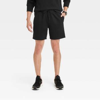 Men's 7" Ultra Soft Fleece Pull-On Shorts - Goodfellow & Co™ Black XXL