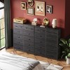 12-Drawer Tall Fabric Dresser with Wood Top and Steel Frame, Storage Chest of Drawers for Bedroom, Closet - 2 of 4