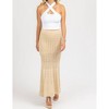 Women's KNIT FIT AND FLARE SLIT SKIRT - Fore - 4 of 4