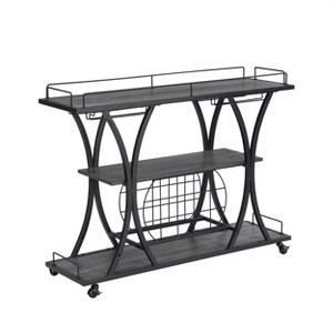 Maliang Bar Cart, Kitchen Bar&Serving Cart for Home with Wheels 3 -Tier Storage Shelves - 1 of 4