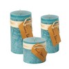 Sea Glass Timber Pillar Candles Kit - Set of 3 - 4 of 4