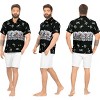 LA LEELA Men's Pirates Hawaiian Shirts Short Sleeve Button Down Shirt Mens Hawaii Shirts Vacation Summer Beach Shirts for Men Funny - 3 of 4