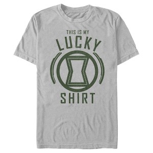 Men's Marvel St. Patrick's Day Black Widow My Lucky Shirt T-Shirt - 1 of 4