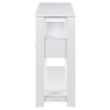 Console Table, Farmhouse Accent Tables With 4 Drawers And 2 Shelves, Rectangular Behind Couch Table With Storage For Living Room, Hallway, Foyer - 3 of 4