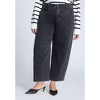 ELOQUII Women's Plus Size Dart Detail Barrel Leg Jean - 3 of 4