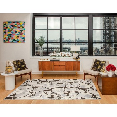 Elizabeth Sutton 32221 8 x 10 ft. VE55B Small Wonder Abstract Modern Area Rug, Gray