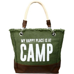 Pavilion Gift Company - Camping - 18" x 15" Canvas Tote - Handbags - 1 of 4