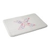 Deny Designs April Lane Art Fancy Bow Monogram Memory Foam Bath Mat - 2 of 4