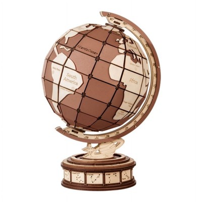 Robotime 3D Puzzles Global Wonders Model,Building Kit DIY Insert Toys Desk Decor Brithday Gifts for Adult Child, Brown, 12.32"*9.06"*1.57"