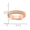 Black Bow Jewelry 3mm 14K Yellow, White, or Rose Gold Design Etched Standard Fit Band - 4 of 4