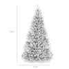 Best Choice Products Artificial Christmas Tree, 7.5ft Premium Unlit Spruce Design, Dense Branches  White Spruce - 2 of 4