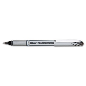 Pentel EnerGel NV Liquid Gel Pen .7mm Gray Barrel Black Ink BL27A - 1 of 3