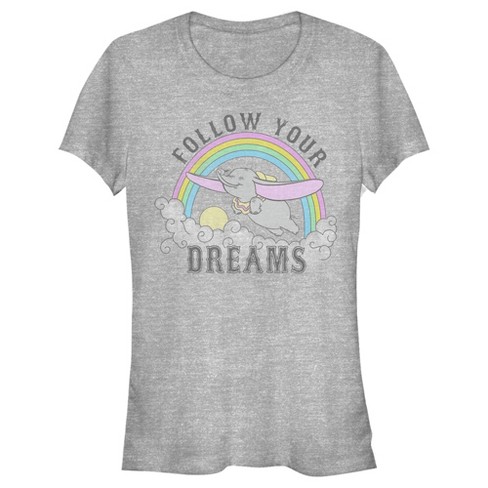 Junior's Women Dumbo Over the Rainbow T-Shirt - image 1 of 4