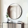 Dovelina Round Mirror Metal Framed Decorative Wall Mirror - 2 of 4