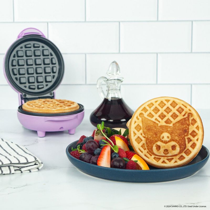 Uncanny Brands Hello Kitty Kuromi Mini Waffle Maker, 3 of 5