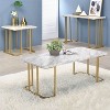 Trillick Faux Marble Top End Table - miBasics - 3 of 4