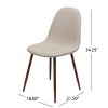 GDFStudio Amnesty Mid Century Upholstered Iron Frame Dining Chairs (Set of 2) - 3 of 4