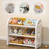 BABYYER Kids Toys Storage Organizer with 6 Removable Bins, Toy Storage Cabinet for Playroom and Bedroom, Toddler Furniture for Boys and Girls - 3 of 4
