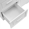 Gulches N725 Tall and Wide Storage Cabinet with 3 Doors & 3 Drawers, White MDF, for Bathroom & Office - Ample Storage, Adjustable Shelf - 2 of 4