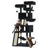 Large Cat Tree for Big Cats, Multi-Level Cat Tower for Indoor Cats, Scratching Post,Condo,Platforms,Cat Tunnel,Hammock,Feeding Station,Pet Play House - 3 of 4