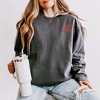 Simply Sage Market Women's Lightweight Garment Dyed Graphic Sweatshirt Embroidered Whimsical Holly Jolly Stars - 2 of 4