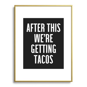 EnvyArt Getting Tacos Metal Framed Art Print - Deny Designs - 1 of 3
