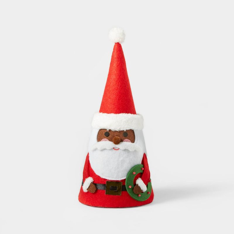 Small Cone Santa with Red Hat Decorative Figurine - Wondershop&#8482;, 1 of 2
