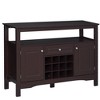 NicBex Buffet Cabinet with Storage Farmhouse Kitchen Sideboard Cabinet with Sliding Barn Doors for Kitchen,Dining Room,Hallway - 2 of 4