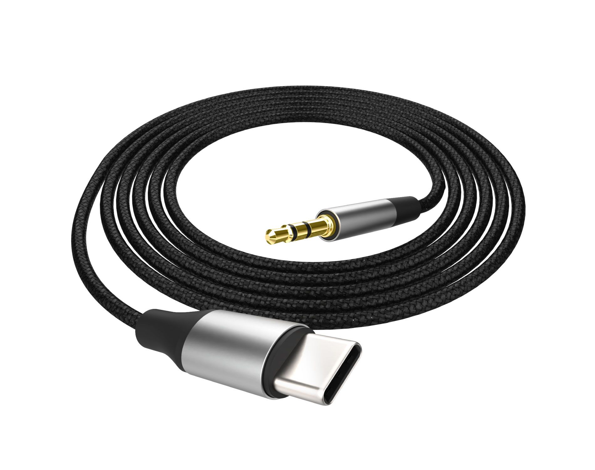 FosPower Aux to USB C Cable, 3.3ft USB-C to Aux Adapter 3.5mm Audio Jack, Aux Cord to Type C for iPhone iPad Android Laptop Car Headphones Speakers