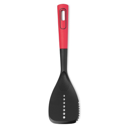 Gourmac 12-inch Melamine Slotted Turner Spatula, Red : Target