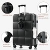 HDZNVF Luggage Sets 4 Piece, 20-inch with USB Port, Expandable ABS Durable Suitcase with Travel Bag, Cup Holder - 3 of 4