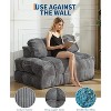 3-in-1 Folding Sofa Bed,Convertible Single Futon Couch Bed with Back Support and Pillow - 3 of 4