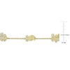 EVERLY JEWELRY | Yellow Plated Sterling Silver 22 1/2ct TGW Citrine Bead Chip Curb Chain Station Necklace, 17 inc + 2 inc - 2 of 4